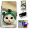 For Samsung Galaxy A52 5G / 4G Coloured Drawing Cross Texture Horizontal Flip PU Leather Case with Holder & Card Slots & Wallet & Lanyard(Frog Kitten)