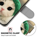 For Samsung Galaxy A52 5G / 4G Coloured Drawing Cross Texture Horizontal Flip PU Leather Case with Holder & Card Slots & Wallet & Lanyard(Frog Kitten)