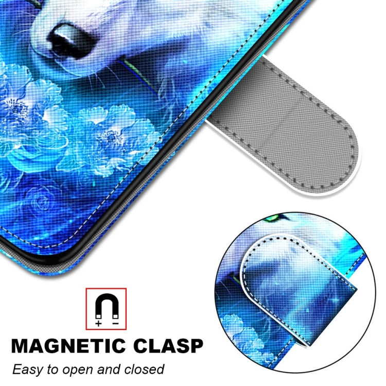 For Samsung Galaxy A52 5G / 4G Coloured Drawing Cross Texture Horizontal Flip PU Leather Case with Holder & Card Slots & Wallet & Lanyard(Dick Rose Wolf)