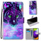 For Samsung Galaxy A52 5G / 4G Coloured Drawing Cross Texture Horizontal Flip PU Leather Case with Holder & Card Slots & Wallet & Lanyard(Tiger Drinking Water)