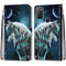 For Alcatel 1S 2021 / 3L 2021 Coloured Drawing Cross Texture Horizontal Flip PU Leather Case with Holder & Card Slots & Wallet & Lanyard(Pensive Wolf)