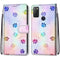 For Alcatel 1S 2021 / 3L 2021 Coloured Drawing Cross Texture Horizontal Flip PU Leather Case with Holder & Card Slots & Wallet & Lanyard(Footprint Water Drops)