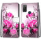 For Alcatel 1S 2021 / 3L 2021 Coloured Drawing Cross Texture Horizontal Flip PU Leather Case with Holder & Card Slots & Wallet & Lanyard(Wild Rose)