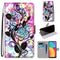 For Alcatel 1S 2021 / 3L 2021 Coloured Drawing Cross Texture Horizontal Flip PU Leather Case with Holder & Card Slots & Wallet & Lanyard(Color Bottom Hollow Flower)