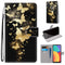 For Alcatel 1S 2021 / 3L 2021 Coloured Drawing Cross Texture Horizontal Flip PU Leather Case with Holder & Card Slots & Wallet & Lanyard(Golden Butterfly Group)