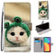 For Alcatel 1S 2021 / 3L 2021 Coloured Drawing Cross Texture Horizontal Flip PU Leather Case with Holder & Card Slots & Wallet & Lanyard(Frog Kitten)