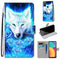 For Alcatel 1S 2021 / 3L 2021 Coloured Drawing Cross Texture Horizontal Flip PU Leather Case with Holder & Card Slots & Wallet & Lanyard(Dick Rose Wolf)