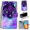 For Alcatel 1S 2021 / 3L 2021 Coloured Drawing Cross Texture Horizontal Flip PU Leather Case with Holder & Card Slots & Wallet & Lanyard(Tiger Drinking Water)