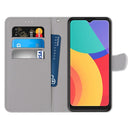 For Alcatel 1S 2021 / 3L 2021 Coloured Drawing Cross Texture Horizontal Flip PU Leather Case with Holder & Card Slots & Wallet & Lanyard(Colorful Clouds)