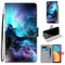 For Alcatel 1S 2021 / 3L 2021 Coloured Drawing Cross Texture Horizontal Flip PU Leather Case with Holder & Card Slots & Wallet & Lanyard(Colorful Clouds)