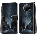 For Xiaomi Redmi Note 9T / Note 9 5G Coloured Drawing Cross Texture Horizontal Flip PU Leather Case with Holder & Card Slots & Wallet & Lanyard(Mountain Road Starry Sky)