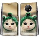 For Xiaomi Redmi Note 9T / Note 9 5G Coloured Drawing Cross Texture Horizontal Flip PU Leather Case with Holder & Card Slots & Wallet & Lanyard(Frog Kitten)