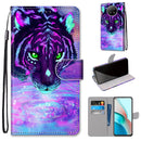 For Xiaomi Redmi Note 9T / Note 9 5G Coloured Drawing Cross Texture Horizontal Flip PU Leather Case with Holder & Card Slots & Wallet & Lanyard(Tiger Drinking Water)