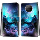 For Xiaomi Redmi Note 9T / Note 9 5G Coloured Drawing Cross Texture Horizontal Flip PU Leather Case with Holder & Card Slots & Wallet & Lanyard(Colorful Clouds)