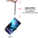 For Xiaomi Redmi Note 9T / Note 9 5G Coloured Drawing Cross Texture Horizontal Flip PU Leather Case with Holder & Card Slots & Wallet & Lanyard(Colorful Clouds)