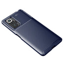 For Xiaomi Redmi Note 10 Pro / Note 10 Pro Max Carbon Fiber Texture Shockproof TPU Case(Blue)