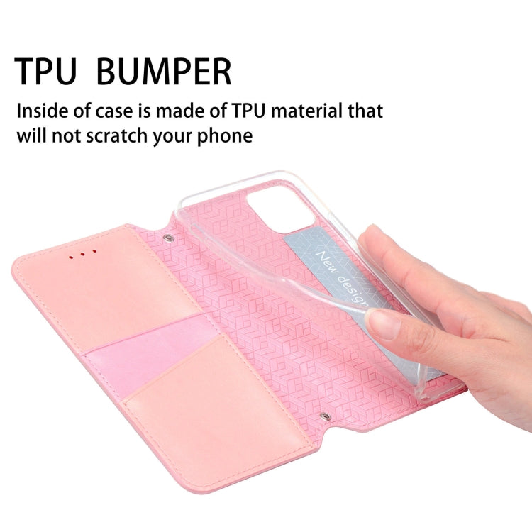 For Samsung Galaxy S21 5G Blooming Mandala Embossed Pattern Magnetic Horizontal Flip Leather Case with Holder & Card Slots & Wallet(Pink)