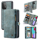 For Samsung Galaxy A52 5G / 4G CaseMe Detachable Multifunctional Horizontal Flip Leather Case, with Card Slot & Holder & Zipper Wallet & Photo Frame(Blue)
