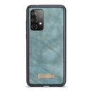 For Samsung Galaxy A52 5G / 4G CaseMe Detachable Multifunctional Horizontal Flip Leather Case, with Card Slot & Holder & Zipper Wallet & Photo Frame(Blue)