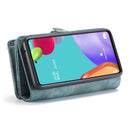 For Samsung Galaxy A52 5G / 4G CaseMe Detachable Multifunctional Horizontal Flip Leather Case, with Card Slot & Holder & Zipper Wallet & Photo Frame(Blue)
