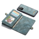 For Samsung Galaxy A52 5G / 4G CaseMe Detachable Multifunctional Horizontal Flip Leather Case, with Card Slot & Holder & Zipper Wallet & Photo Frame(Blue)