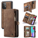 For Samsung Galaxy A52 5G / 4G CaseMe Detachable Multifunctional Horizontal Flip Leather Case, with Card Slot & Holder & Zipper Wallet & Photo Frame(Brown)