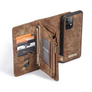 For Samsung Galaxy A52 5G / 4G CaseMe Detachable Multifunctional Horizontal Flip Leather Case, with Card Slot & Holder & Zipper Wallet & Photo Frame(Brown)