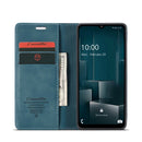 For Samsung Galaxy A32 5G CaseMe 013 Multifunctional Horizontal Flip Leather Case with Holder & Card Slot & Wallet(Blue)