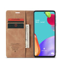 For Samsung Galaxy A52 5G / 4G CaseMe 013 Multifunctional Horizontal Flip Leather Case with Holder & Card Slot & Wallet(Brown)