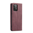 For Samsung Galaxy A52 5G / 4G CaseMe 013 Multifunctional Horizontal Flip Leather Case with Holder & Card Slot & Wallet(Wine Red)