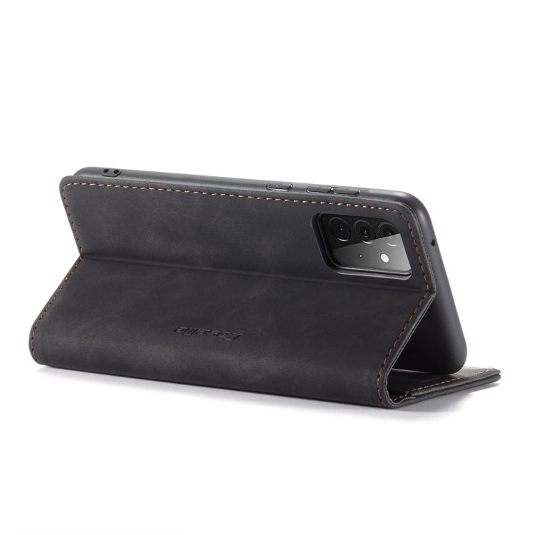 For Samsung Galaxy A72 5G / 4G CaseMe 013 Multifunctional Horizontal Flip Leather Case with Holder & Card Slot & Wallet(Black)