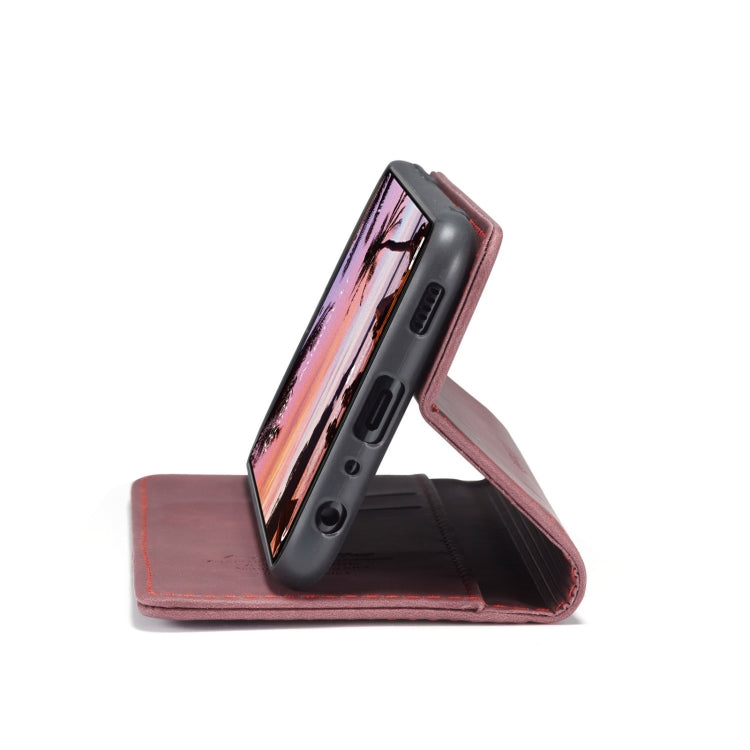 For Samsung Galaxy A72 5G / 4G CaseMe 013 Multifunctional Horizontal Flip Leather Case with Holder & Card Slot & Wallet(Wine Red)