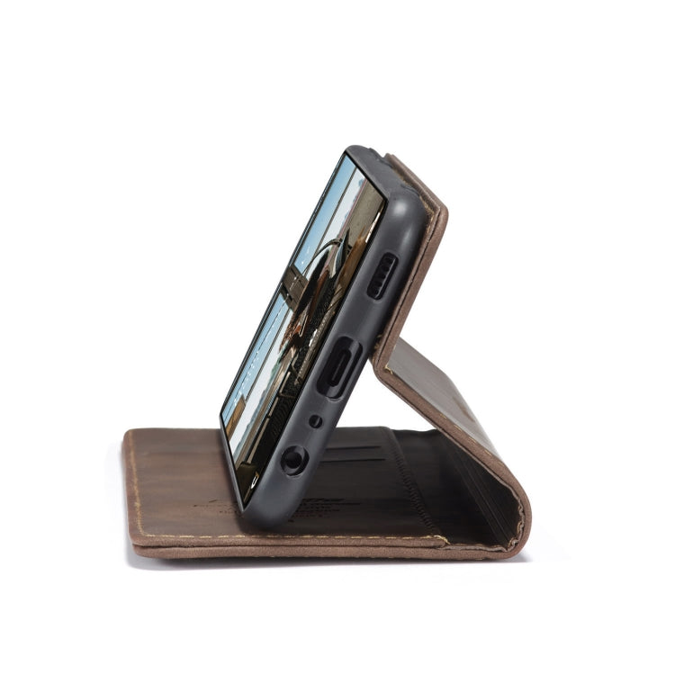 For Samsung Galaxy A72 5G / 4G CaseMe 013 Multifunctional Horizontal Flip Leather Case with Holder & Card Slot & Wallet(Coffee)