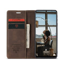 For Samsung Galaxy A72 5G / 4G CaseMe 013 Multifunctional Horizontal Flip Leather Case with Holder & Card Slot & Wallet(Coffee)