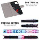 For Xiaomi Redmi Note 9 5G / Note 9T Coloured Drawing Cross Texture Horizontal Flip PU Leather Case with Holder & Card Slots & Wallet & Lanyard(Gradient Colorful Flower)