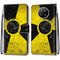 For Xiaomi Redmi Note 9 5G / Note 9T Coloured Drawing Cross Texture Horizontal Flip PU Leather Case with Holder & Card Slots & Wallet & Lanyard(Yellow Black Logo)
