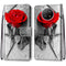 For Xiaomi Redmi Note 9 5G / Note 9T Coloured Drawing Cross Texture Horizontal Flip PU Leather Case with Holder & Card Slots & Wallet & Lanyard(Wood Red Rose)