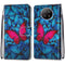 For Xiaomi Redmi Note 9 5G / Note 9T Coloured Drawing Cross Texture Horizontal Flip PU Leather Case with Holder & Card Slots & Wallet & Lanyard(Blue Red Butterfly)