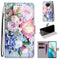 For Xiaomi Redmi Note 9 5G / Note 9T Coloured Drawing Cross Texture Horizontal Flip PU Leather Case with Holder & Card Slots & Wallet & Lanyard(Light Pink Bouquet)