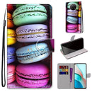 For Xiaomi Redmi Note 9 5G / Note 9T Coloured Drawing Cross Texture Horizontal Flip PU Leather Case with Holder & Card Slots & Wallet & Lanyard(Colorful Cakes)