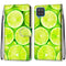 For Samsung Galaxy A12 / M12 Coloured Drawing Cross Texture Horizontal Flip PU Leather Case with Holder & Card Slots & Wallet & Lanyard(Green Lemon)