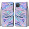 For Samsung Galaxy A12 / M12 Coloured Drawing Cross Texture Horizontal Flip PU Leather Case with Holder & Card Slots & Wallet & Lanyard(Fluorescent Water Texture)