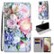 For Samsung Galaxy A12 / M12 Coloured Drawing Cross Texture Horizontal Flip PU Leather Case with Holder & Card Slots & Wallet & Lanyard(Light Pink Bouquet)