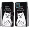 For Samsung Galaxy A12 / M12 Coloured Drawing Cross Texture Horizontal Flip PU Leather Case with Holder & Card Slots & Wallet & Lanyard(Middle Finger White Cat)