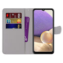 For Samsung Galaxy A32 5G Coloured Drawing Cross Texture Horizontal Flip PU Leather Case with Holder & Card Slots & Wallet & Lanyard(Pink Stone Texture)