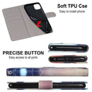 For Samsung Galaxy A52 5G Coloured Drawing Cross Texture Horizontal Flip PU Leather Case with Holder & Card Slots & Wallet & Lanyard(Leather Shoes Cat)