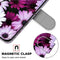 For Samsung Galaxy A52 5G Coloured Drawing Cross Texture Horizontal Flip PU Leather Case with Holder & Card Slots & Wallet & Lanyard(Chrysanthemum Pink White Purple)