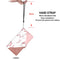 For Samsung Galaxy A52 5G Coloured Drawing Cross Texture Horizontal Flip PU Leather Case with Holder & Card Slots & Wallet & Lanyard(Pink Stone Texture)