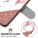 For Samsung Galaxy A52 5G Coloured Drawing Cross Texture Horizontal Flip PU Leather Case with Holder & Card Slots & Wallet & Lanyard(Pink Stone Texture)