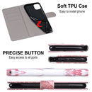 For Samsung Galaxy A52 5G Coloured Drawing Cross Texture Horizontal Flip PU Leather Case with Holder & Card Slots & Wallet & Lanyard(Pink Stone Texture)